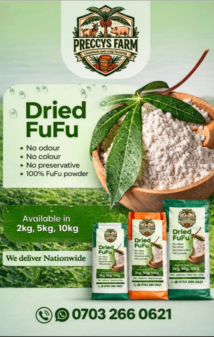 Dried FuFu — Preccys Farms